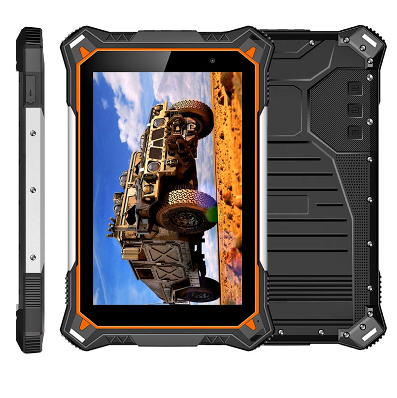 Factory 8" IP68 Rugged Tablet Android Octa Core 10000mAh 6+128GB FHD Gorilla Glass Sunlight GPS Wholesale OEM Rugged Tablet PC